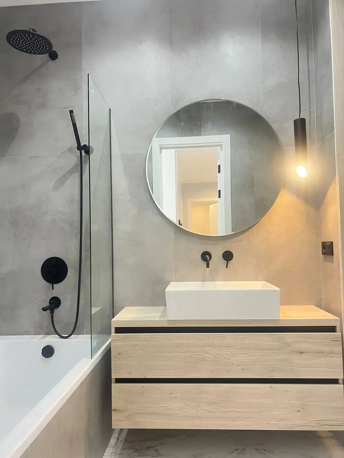 Древесного тумба под раковину благородного оттенка